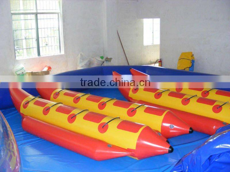 8 seats inflatable banana boat inflatable water games