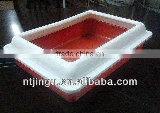 Plastic portable cat toilet