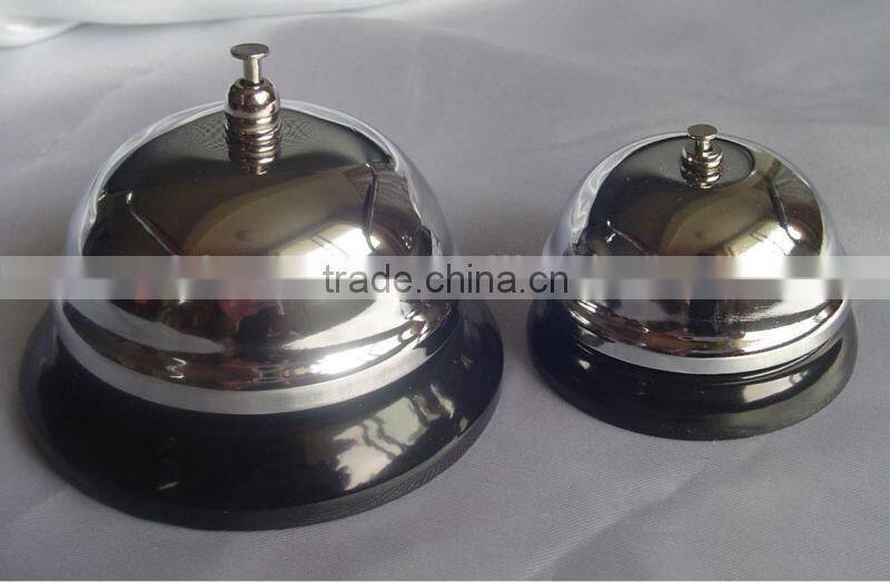3.4''hotel reception bell,table call bell A12-D02 in silver or gold cover and colorful painted base(E569)