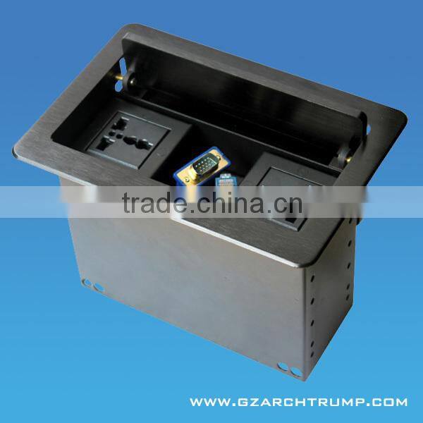 CE RoHS FCC Hidden Desktop Multimedia Hub for Conference System