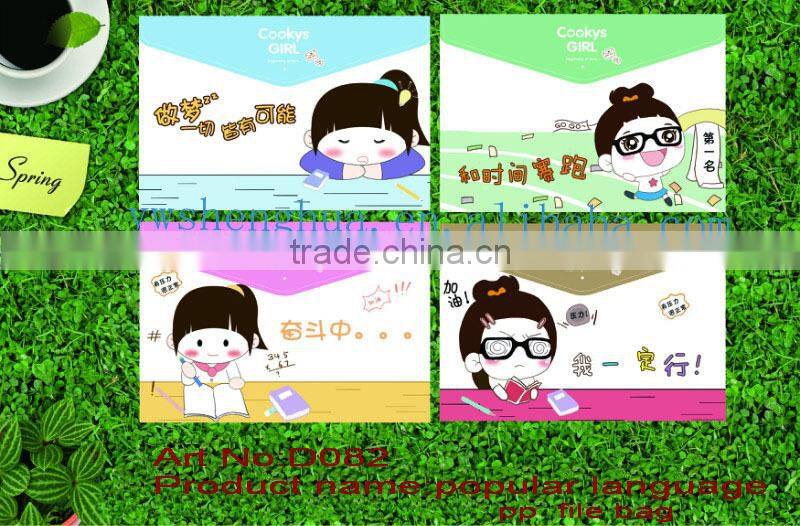 artwork paper file folder, pp file folder sheets supplier and manufacture