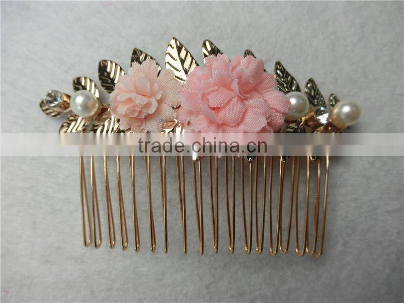 Bidal Hair Comb-Hawaiian Plumeria Flowers Bridal Beach Wedding Fascinator Headpiece Wedding hair accessory FHCOC2002-3