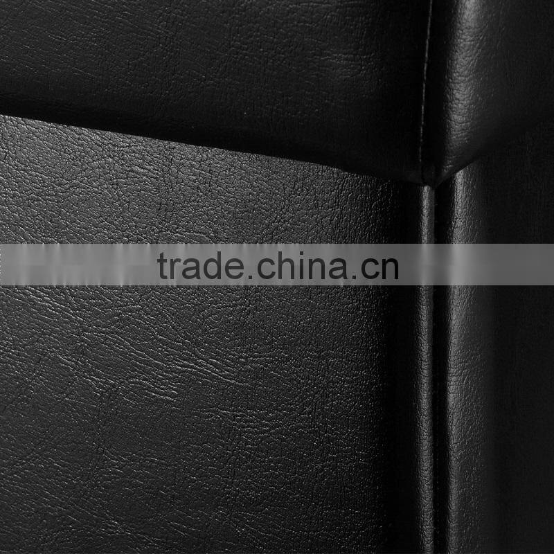 Folding Ottoman Storage Box Seat Chest PU Leather Black 30''X15''X15''