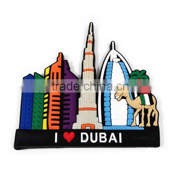 2016 promotion crafts customize round soft 3d pvc fridge magnet