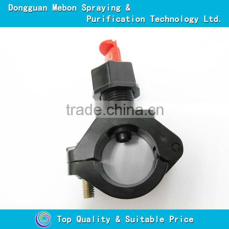 Quick detachable toggle clamp flat fan jet nozzle