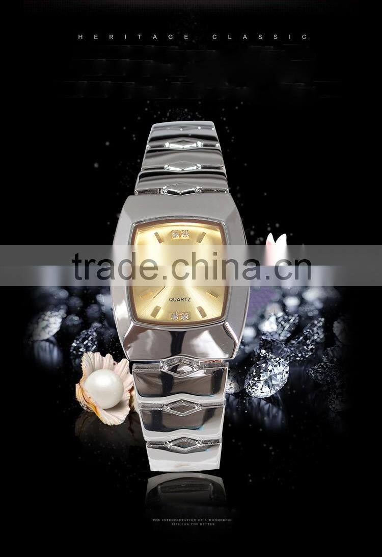 High bright diamond metal band rose / gold silver color fashion avon quartz lady watches Jewelry clasp wrist watch