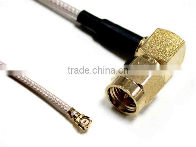 I-PEX PLUG TO SMA RIGHT ANGLE PLUG CABLE