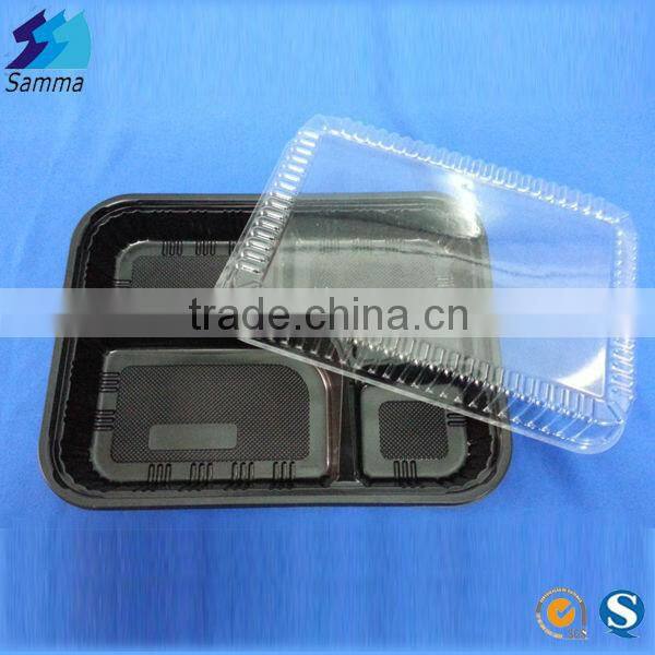 Disposable Divided Dinner Plates with Lid