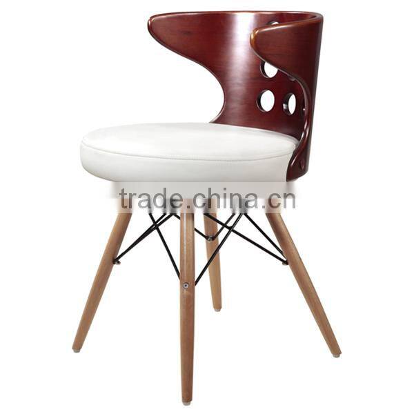 Elegant Plywood Dining Chairs with PU Cushion