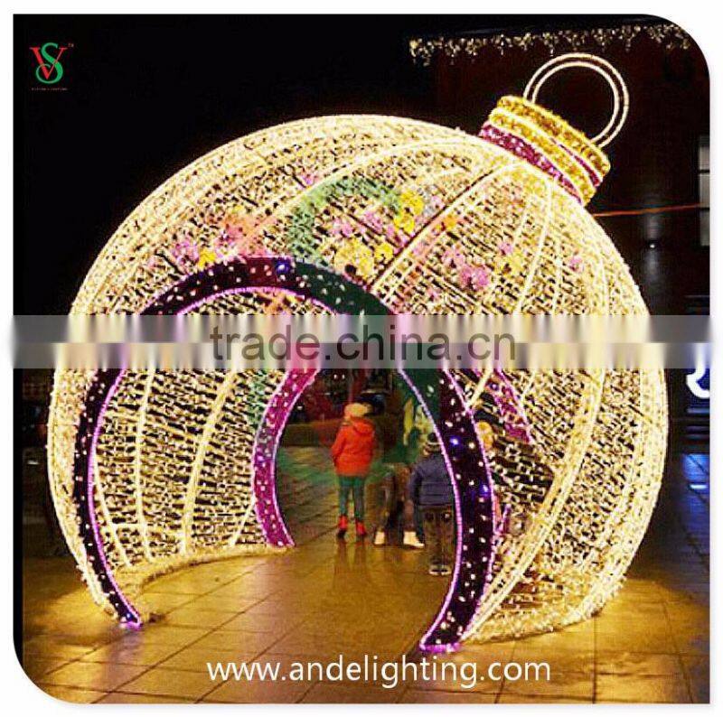 Giant outdoor christmas lights LED big Ball 3D Motif Light
