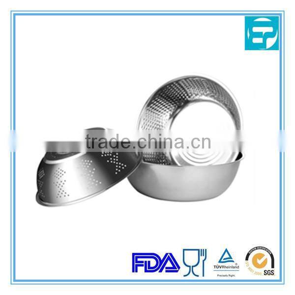 Stainless steel round mesh fruit bowl