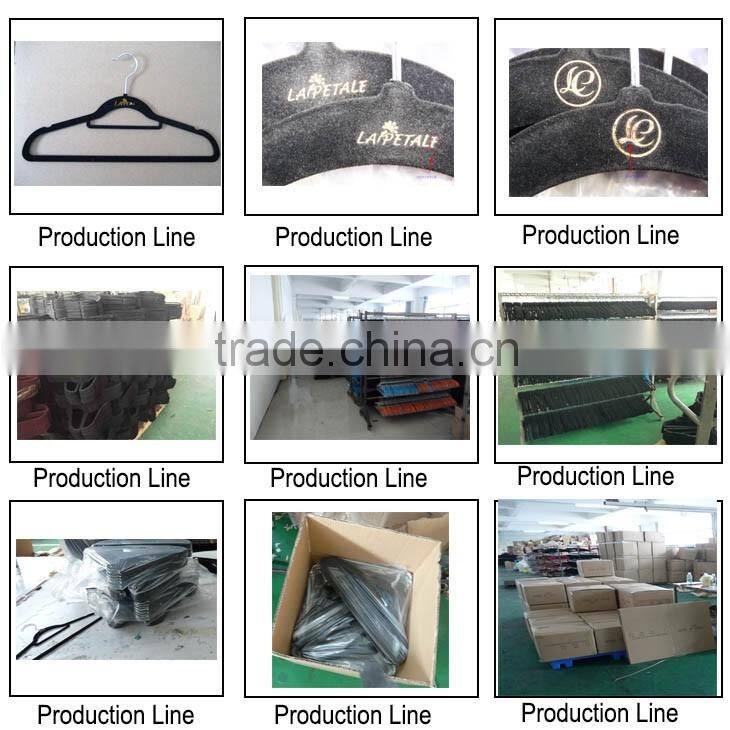 ABS hanger 4-tier velvet flocked pant hanger