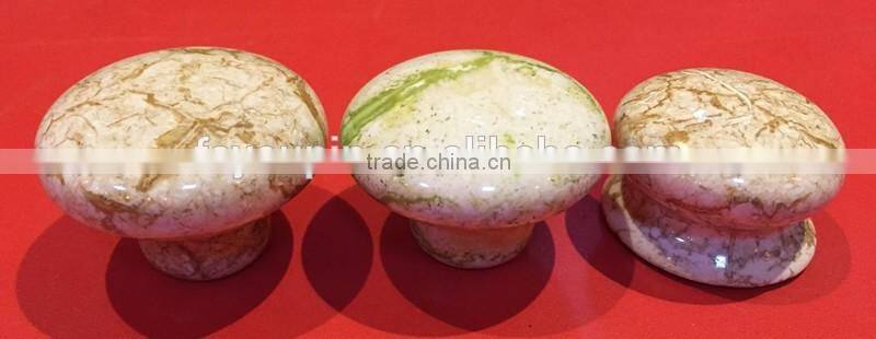 Rural Style Round Ceramic Furniture Knob for Cabinet and drawer