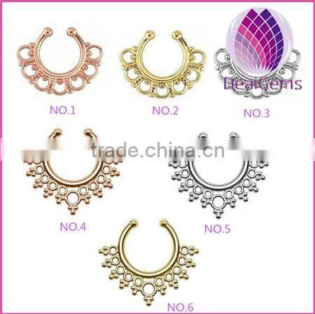 American&European style new fashion fake nose ring non piercing nose ring