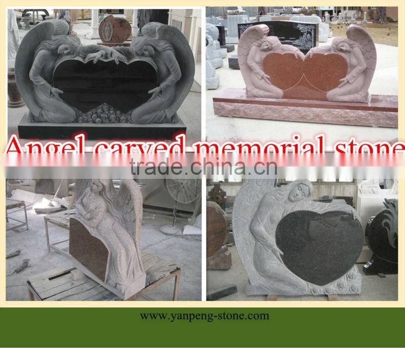 angel carved memorial stone