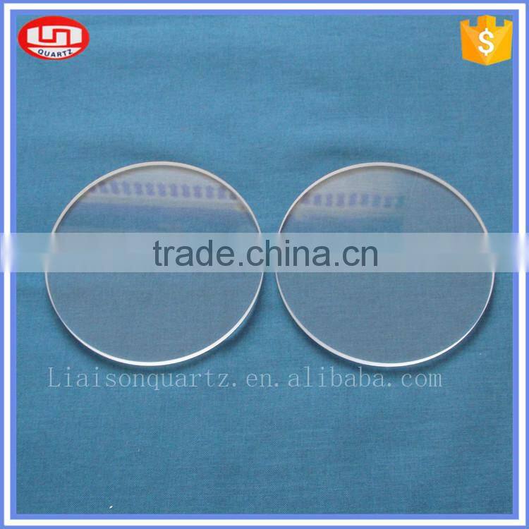 Transparent uv circular glass discs from Liaison Quartz