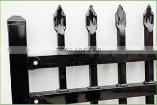 Sale Security Ornamental Powder Coated Galvanized Steel Fence