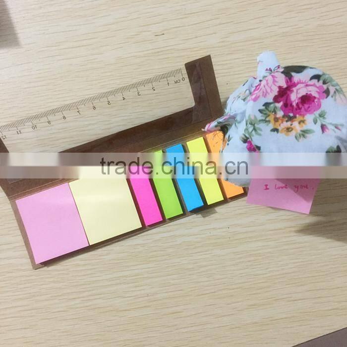 wenzhou cangnan paper bookmark combined sticky notes memo pad with color paper