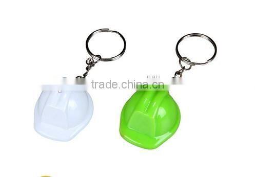 Popular Promotional Bottle Cap Safety Helmet Keychain
