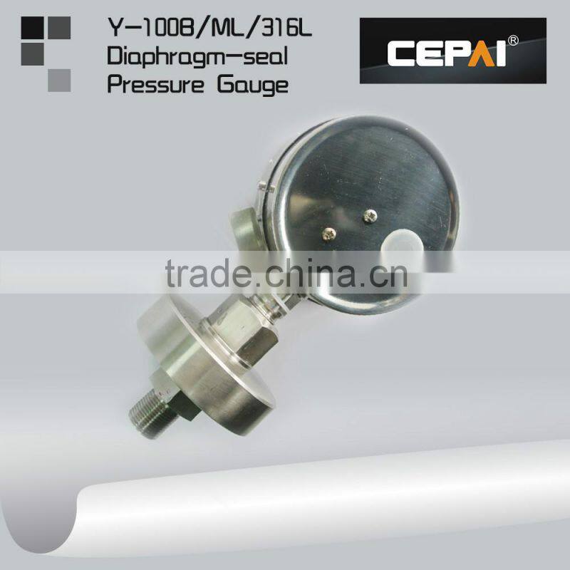 Dial 150mm flange type Diaphragm seal pressure gauge