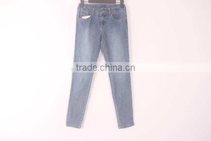 Garment Stocklot Kids Skinny Denim Girls Jeans