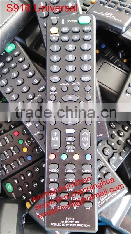 Black 63 Keys LCD LED HDTV 3DTV FUNCTION E-S916 Universal Remote Control for SONY use with Blister Package