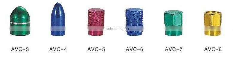 AVC-2 Red Aluminum Tire Valve Cap