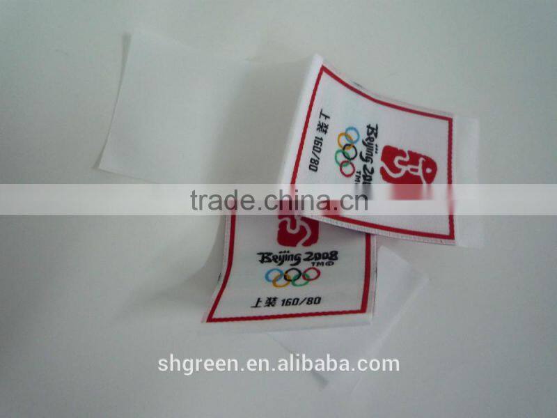 baseball cap weaving/woven epaulet label