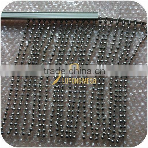 silver ball chain curtain for interior decoration