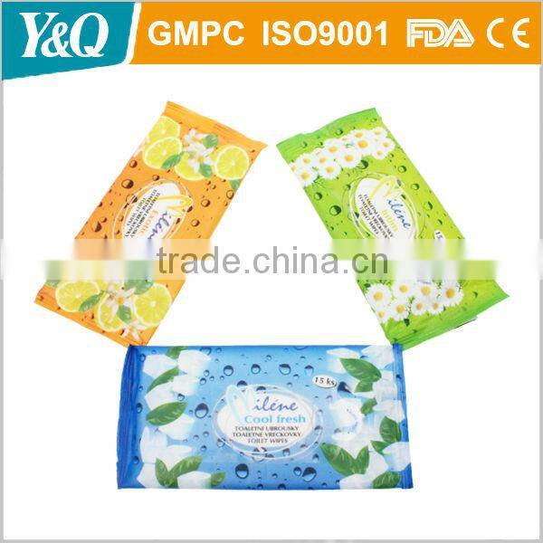 Single Packing Cleaning Freshening Wet Wipe