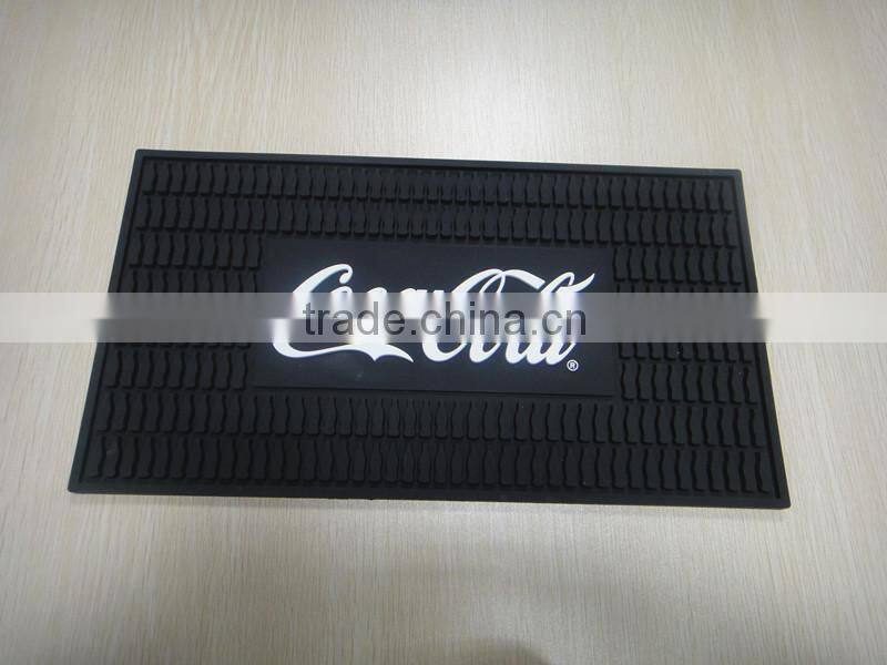 Soft Pvc Rubber Custom Logo Bar Mat