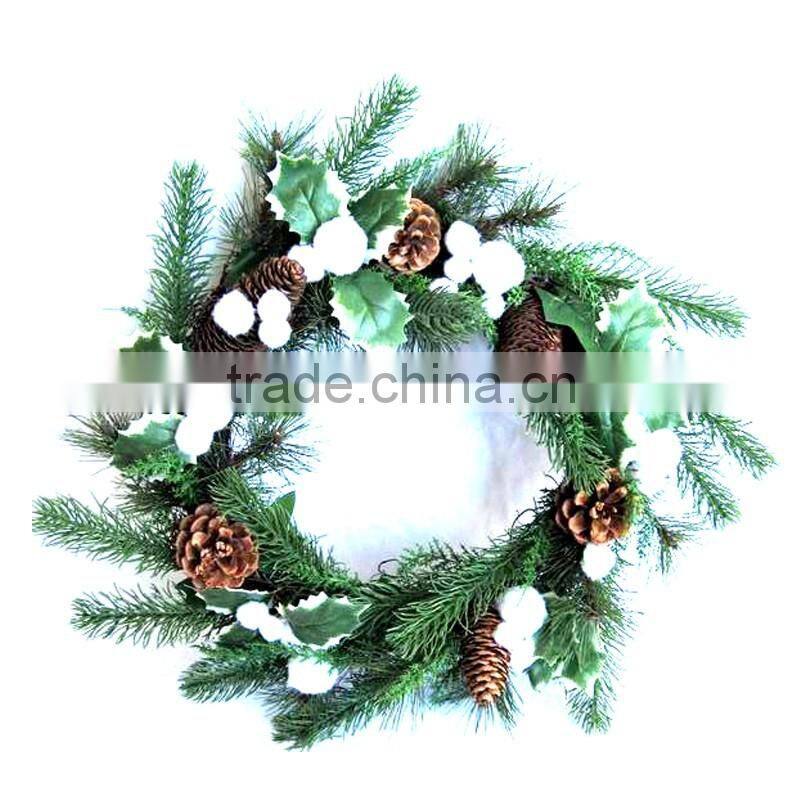 CHRISTMAS NATURAL WREATH with PINECONE FOR CHRISTMAS DECORATIONS