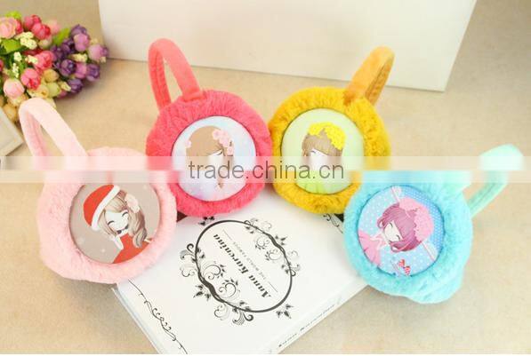 Cartoon Girls Printed Design Earmuffs