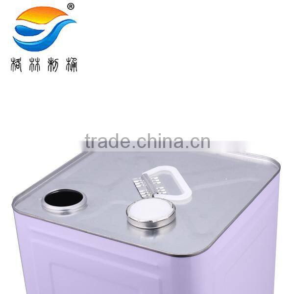 18L square tinplate pail for chemical products