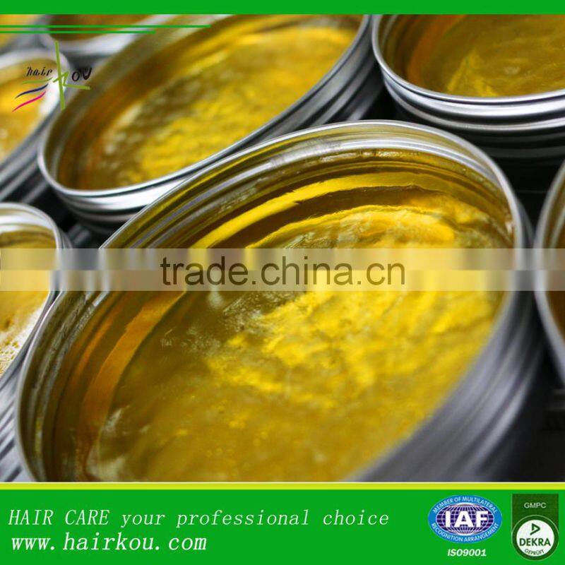 Strong Hold Water Soluable Based Shine Hair Styling Pomade Wax OEM