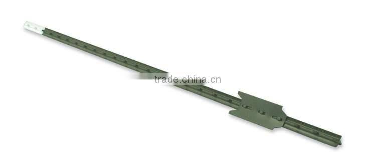 Bitumen Painted Green Color Studded T Post