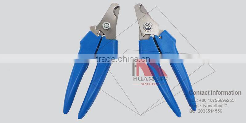 pig tail cutter with handle in blue 160*50 mm