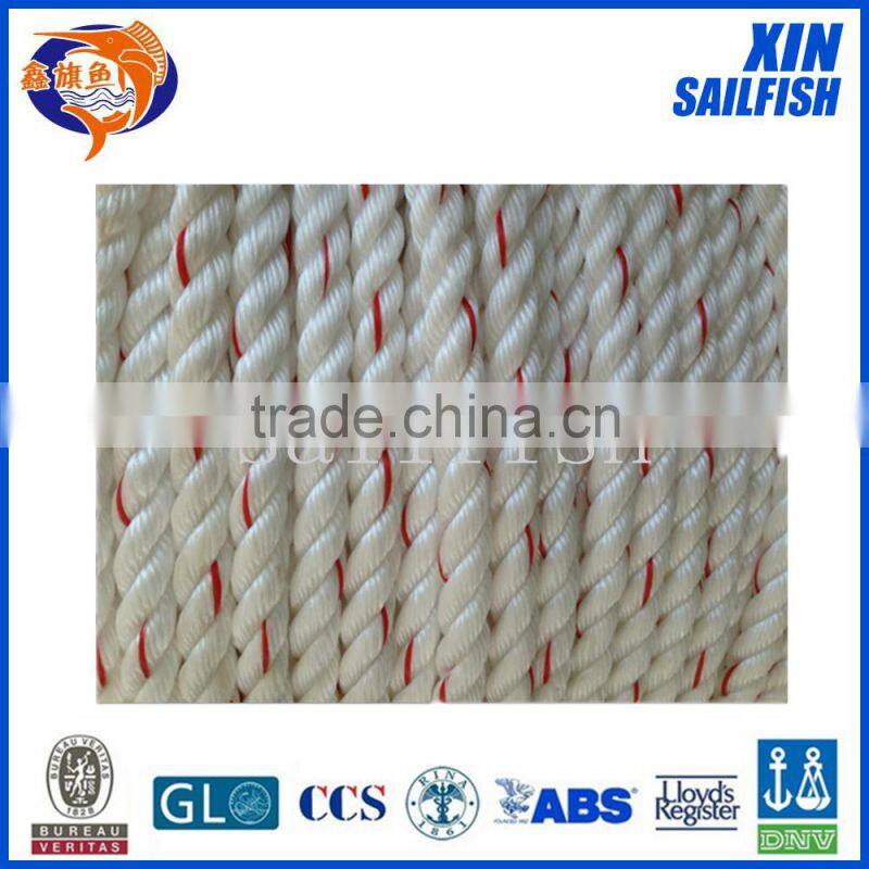 high quality 8 strand nylon hawser rope for marine use