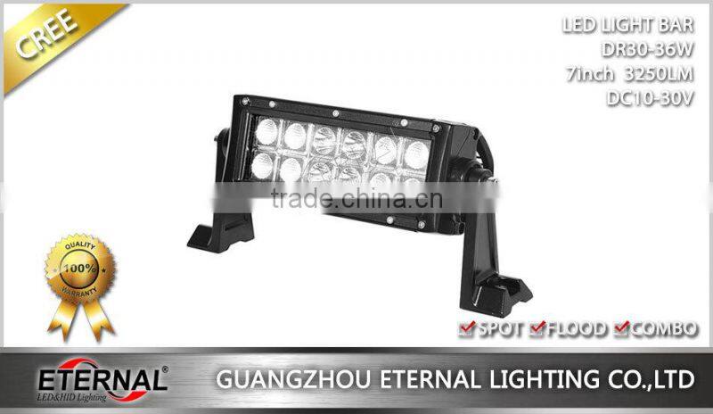 36W 13inch 4WD offroad light bar high lumen industrial equipment vehicles police car led light bar