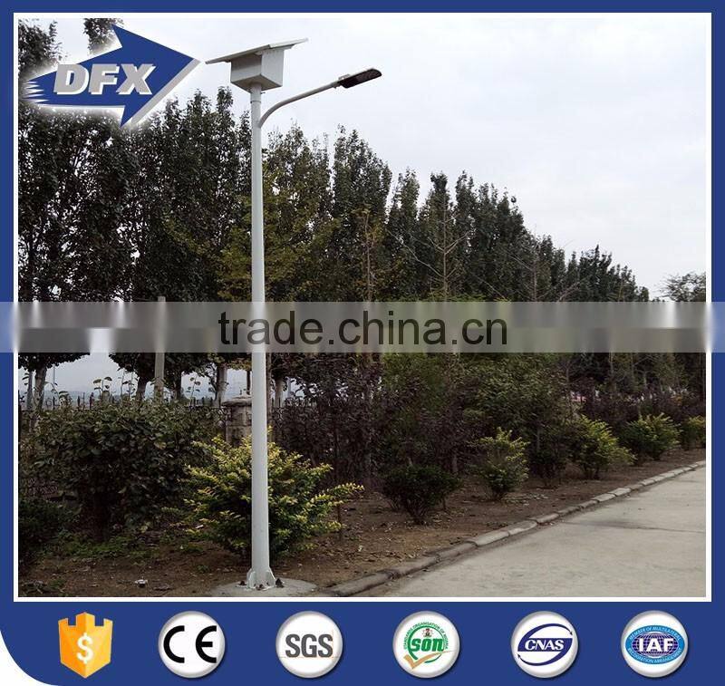 new type single arm 6m high street light pole