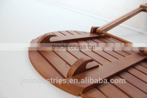 Wood Folding Round Picnic Table