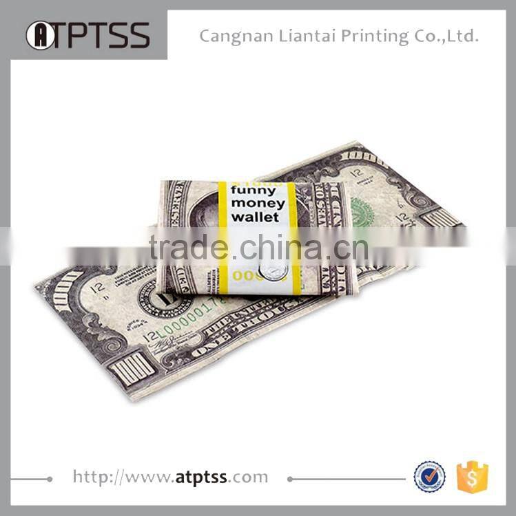 Cheap custom printing 1070d slimfold paper wallet,tyvek paper wallet, mighty wallet
