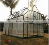 small grow tent greenhouse in garden