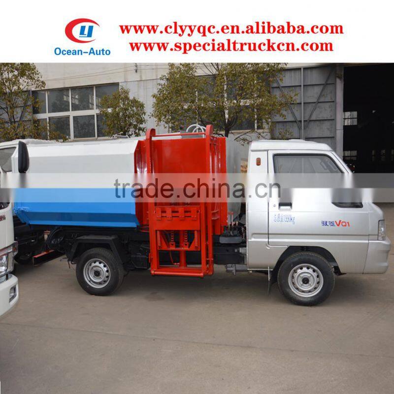 Foton mini bin lifter garbage truck
