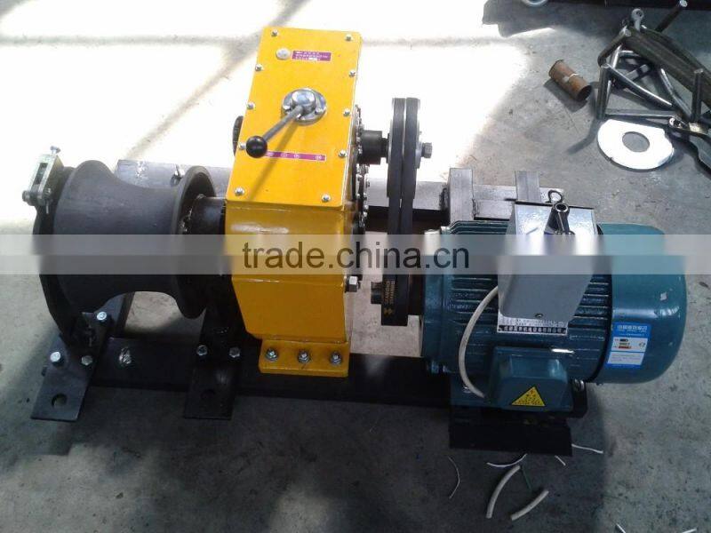 Winch Manufacturer 8 Tons cable winch electric engine for Power Construction