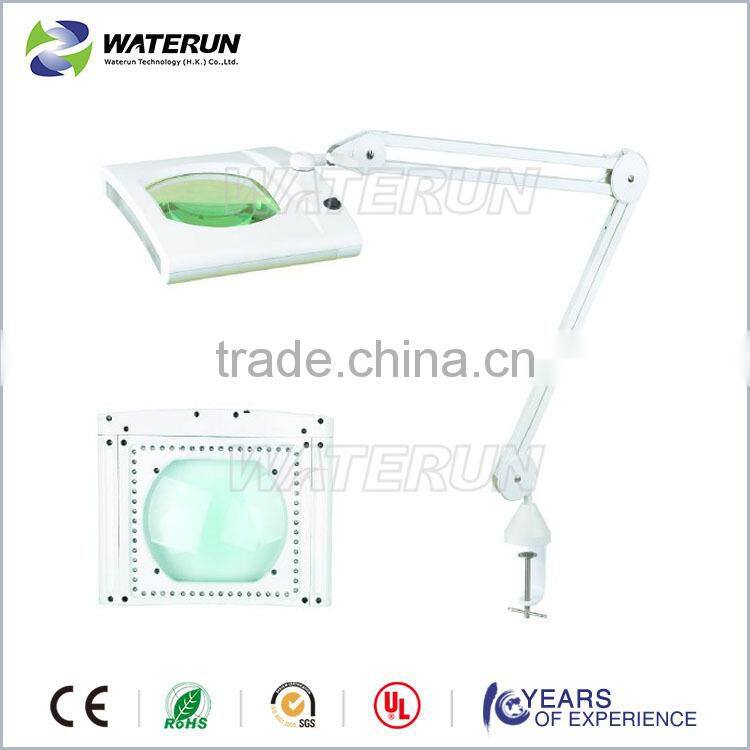 802L floor stand LED magnifying lamp in 48 pcs LED with clip