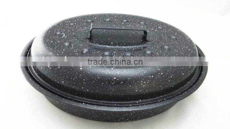 Cookware Fashionable marble coating roaster pan