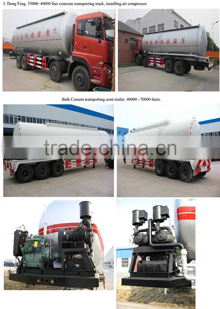 30000 liter lime powder tank truck, ore powder tank truck, concrete powder tank truck