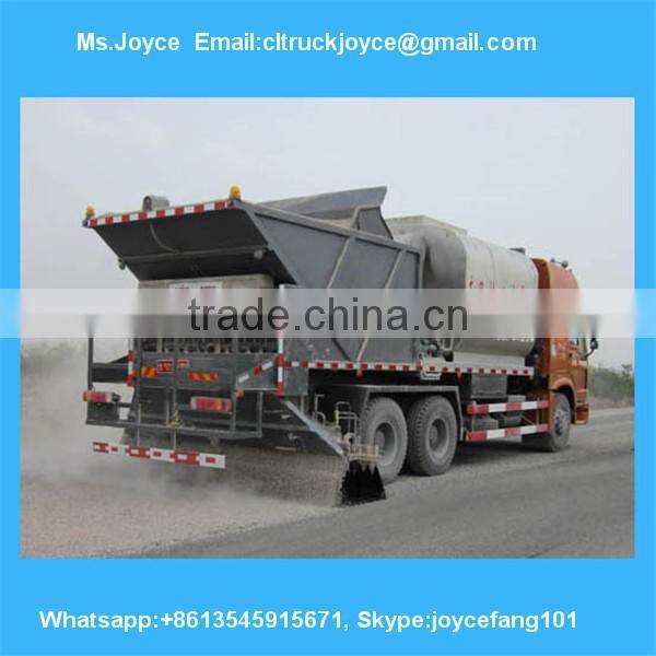 Asphalt Synchronous Chip Sealer,Distribute Bitumen And Aggregate,Chipping Machine