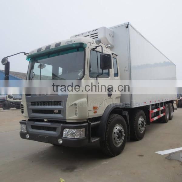 260hp 8*4 JAC Cooling Box Truck 30 ton